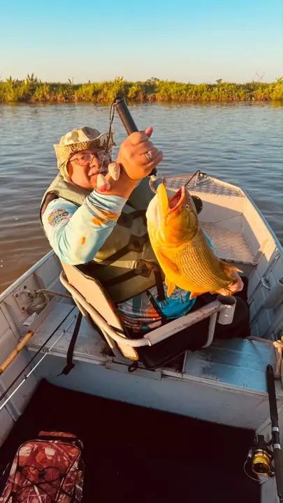 Dourado pescado no Pantanal